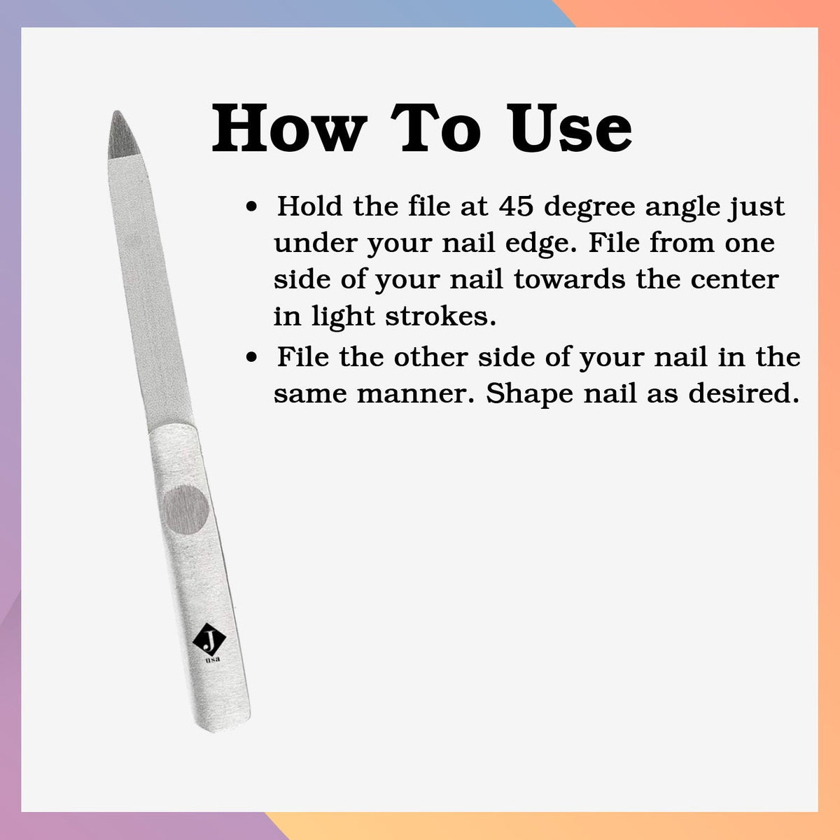 Jaquline USA Nail File (LUX)
