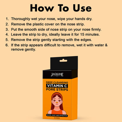 Jaquline USA Vitamin C Nose Pore Strips