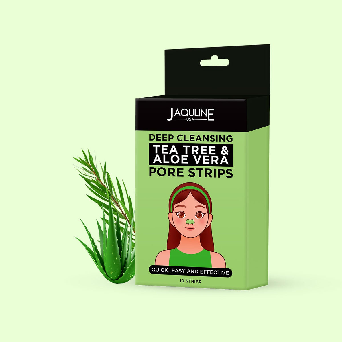 Jaquline USA Teatree & Aloe Vera Nose Pore Strips