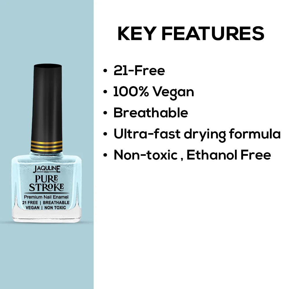 Jaquline USA Nail Polish(Sinless+Angelic) & Nail Polish remover Combo