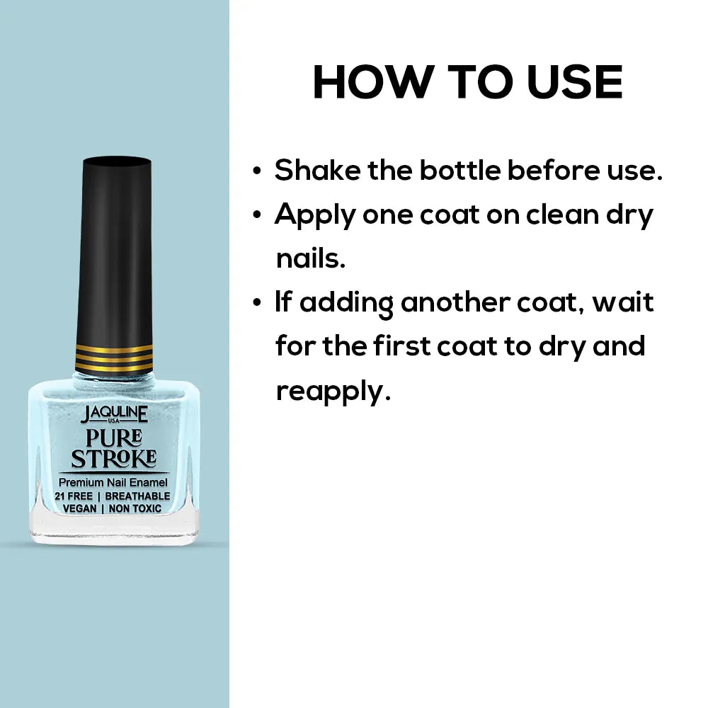 Jaquline USA Nail Polish(Sinless+Angelic) & Nail Polish remover Combo