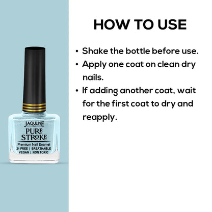 Jaquline USA Nail Polish(Sinless+Angelic) & Nail Polish remover Combo