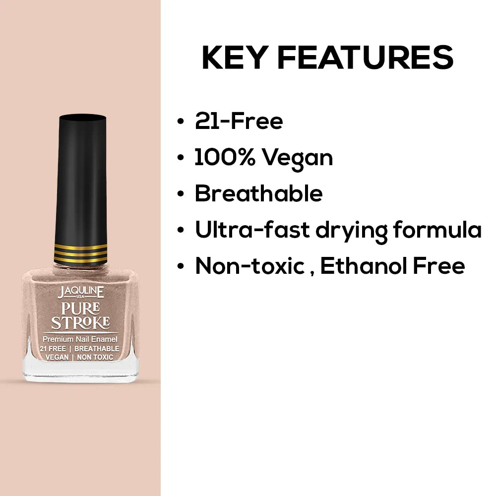 Jaquline USA Pure Stroke Nail Enamel: Untainted