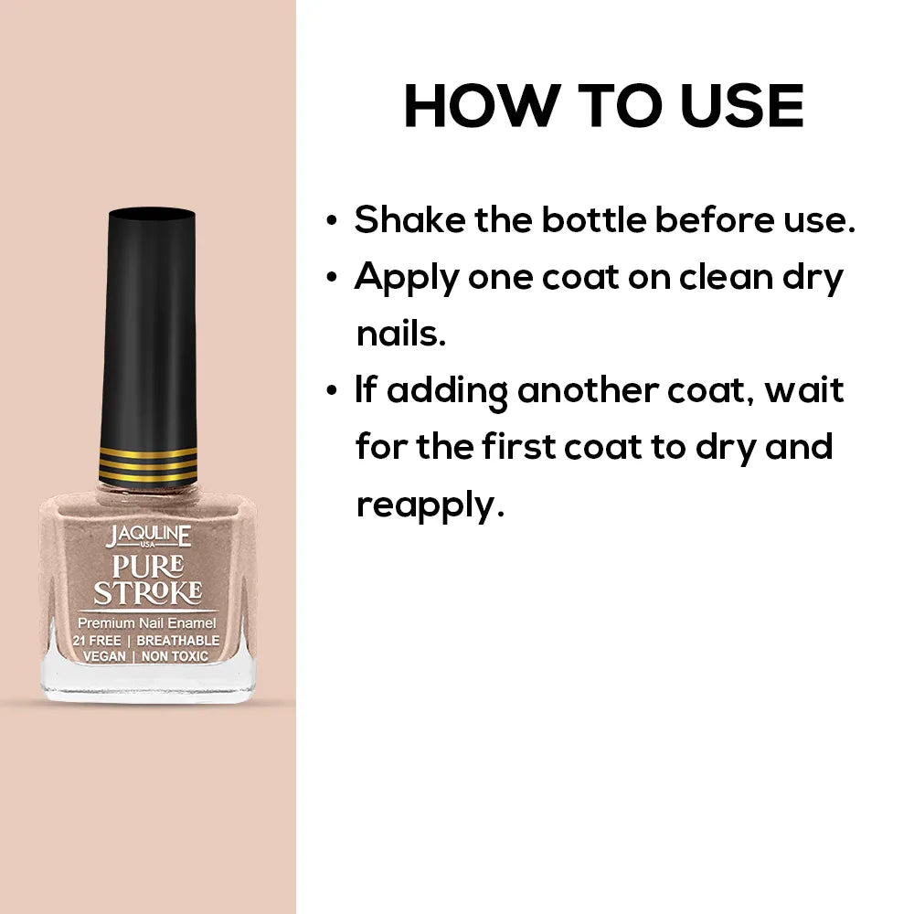 Jaquline USA Pure Stroke Nail Enamel: Untainted