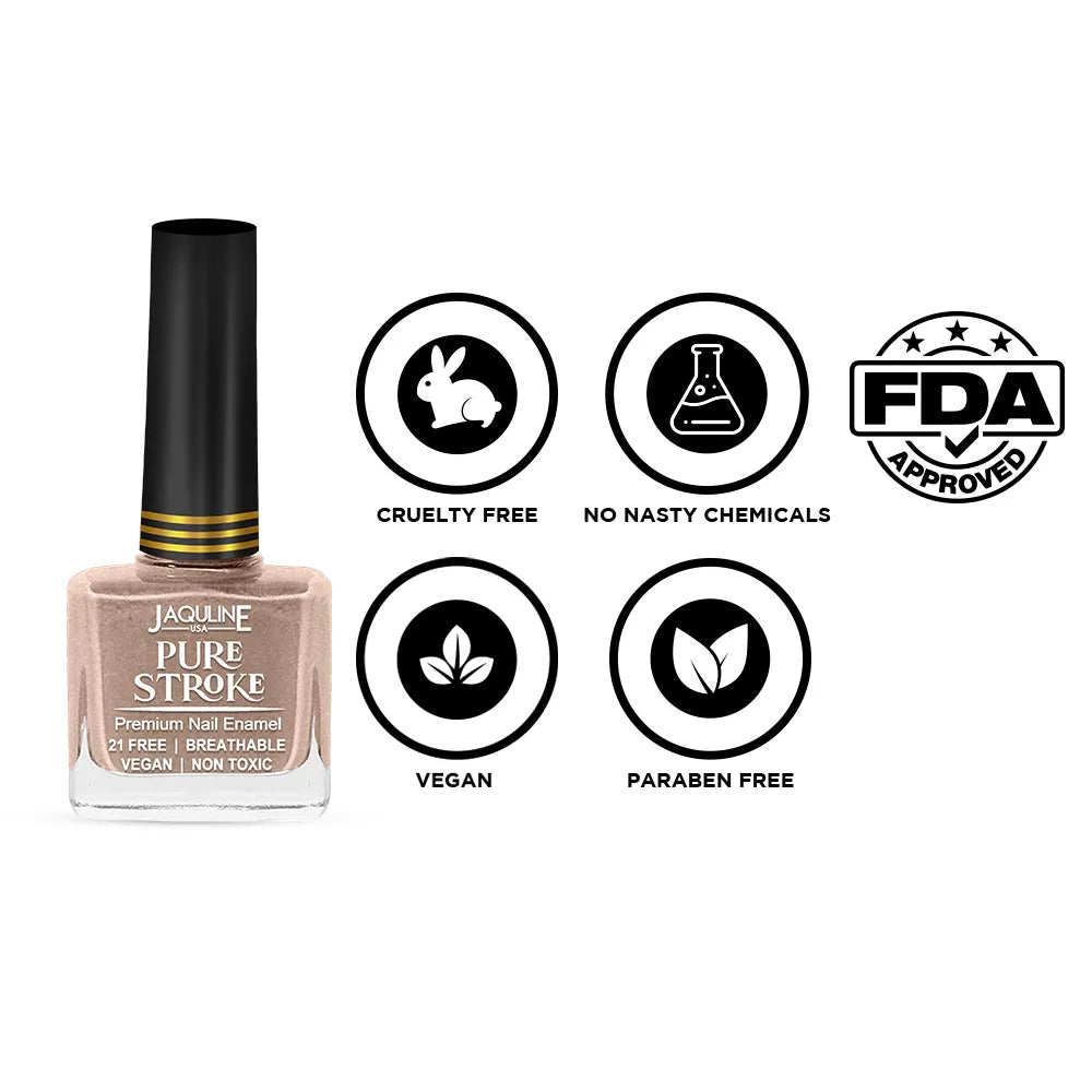 Jaquline USA Pure Stroke Nail Enamel: Untainted