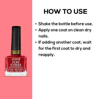Jaquline USA Pure Stroke Nail Enamel: Faultless