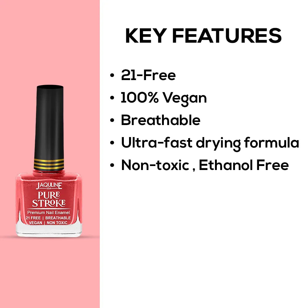 Jaquline USA Pure Stroke Nail Enamel: True To Life