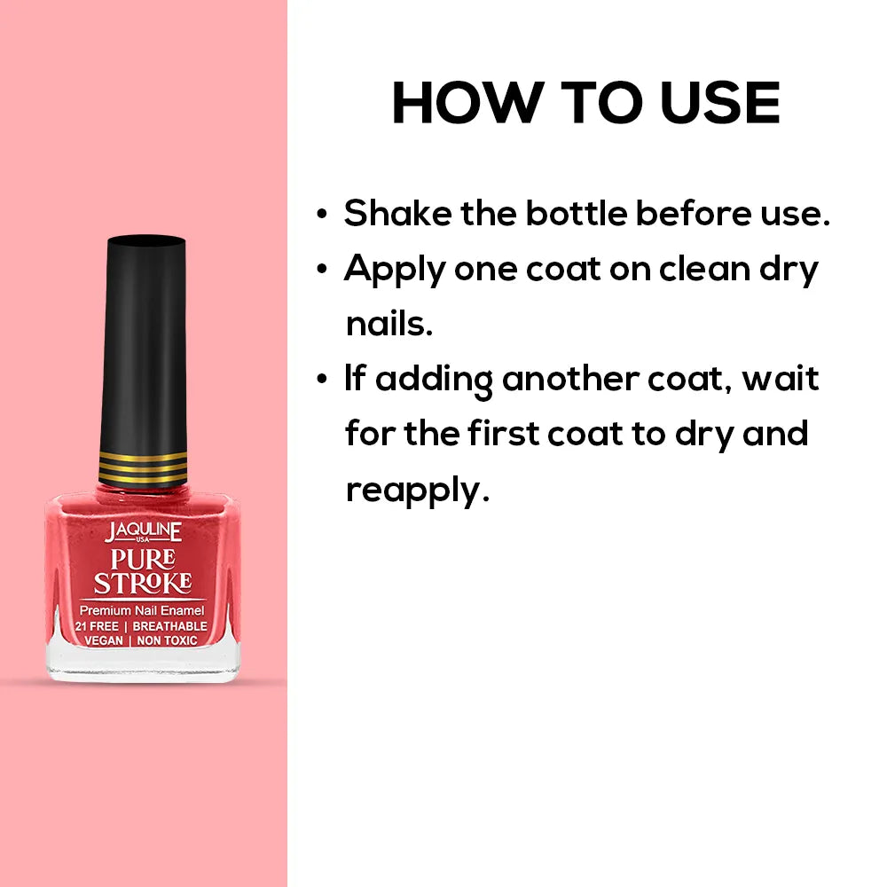 Jaquline USA Pure Stroke Nail Enamel: True To Life