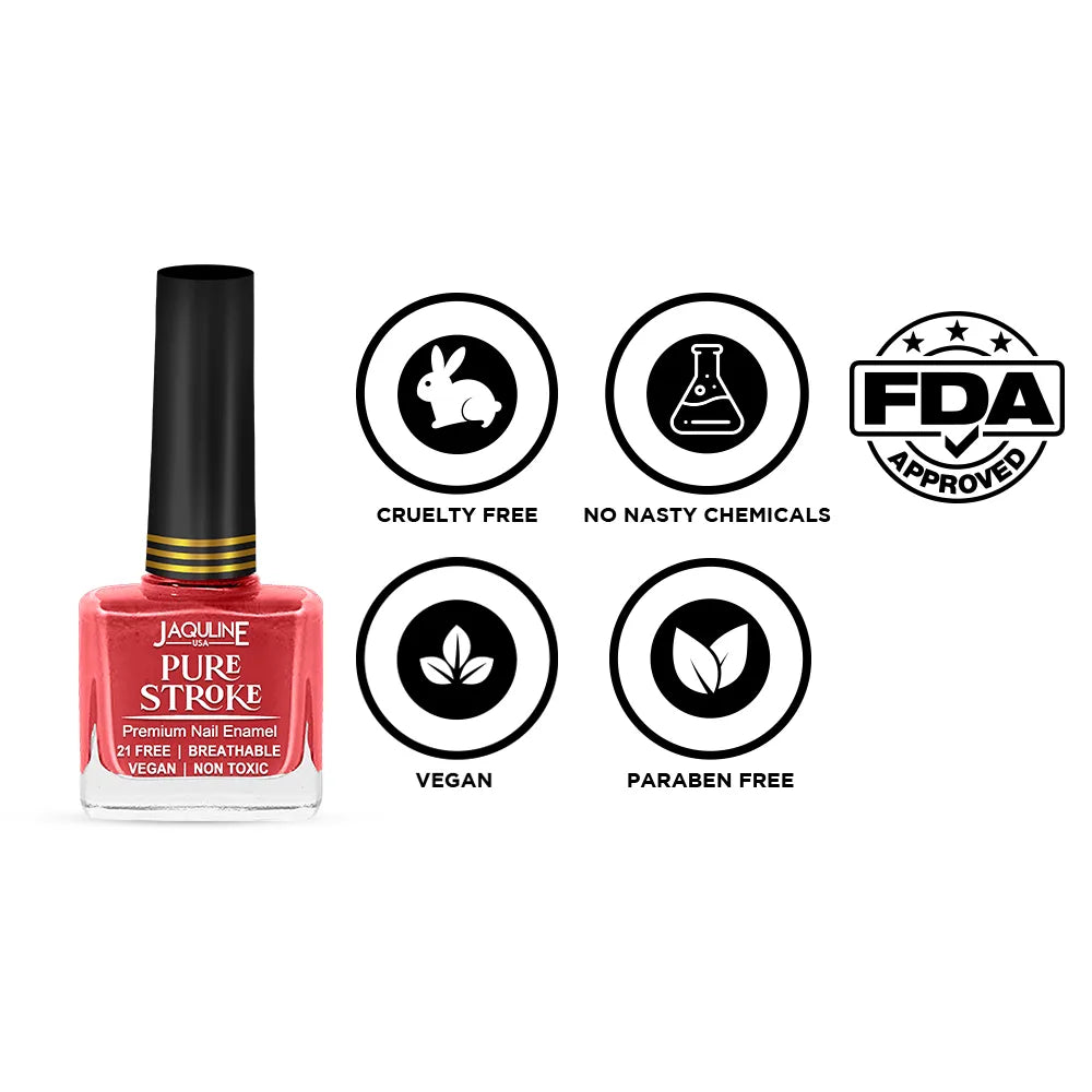 Jaquline USA Pure Stroke Nail Enamel: True To Life