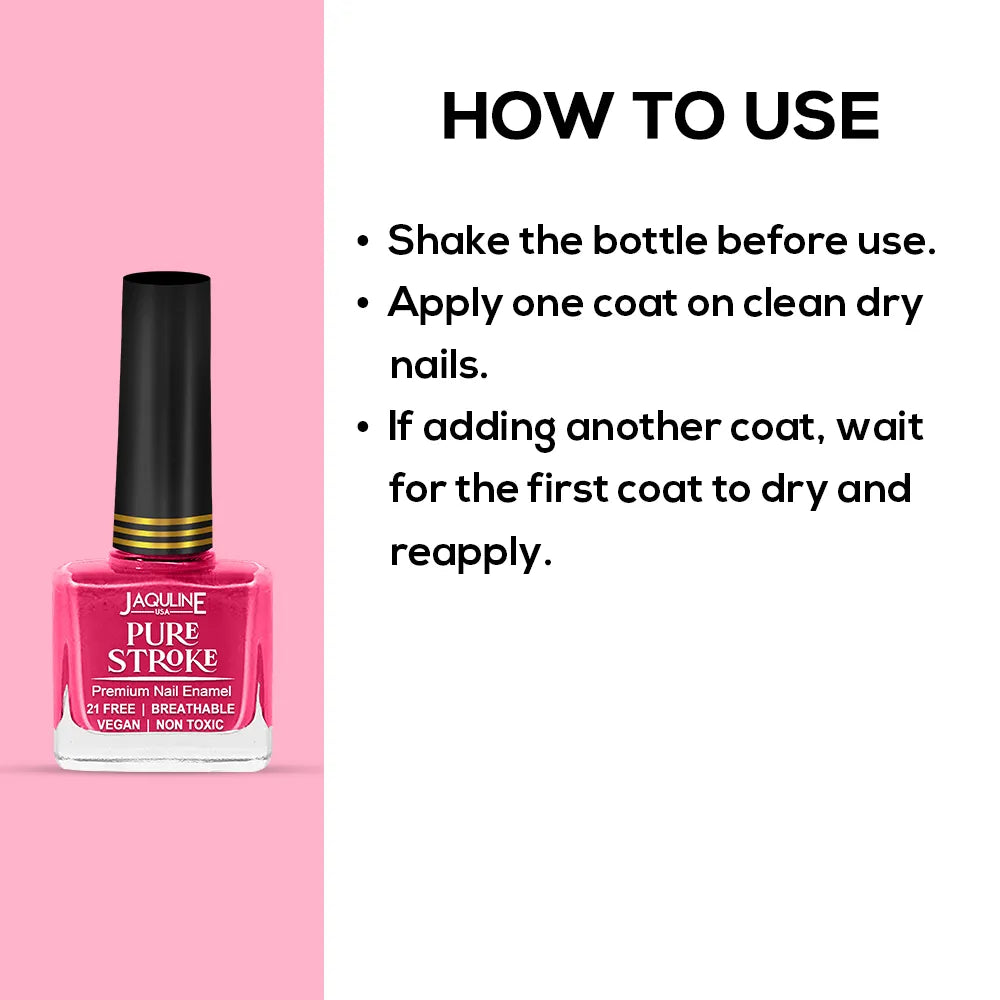 Jaquline USA Pure Stroke Nail Enamel: Pious