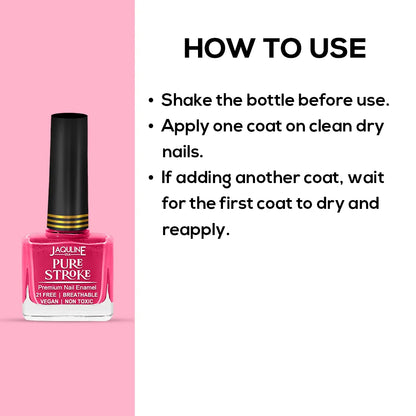 Jaquline USA Pure Stroke Nail Enamel: Pious