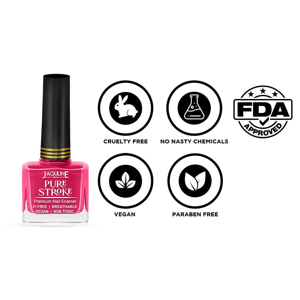 Jaquline USA Pure Stroke Nail Enamel: Pious