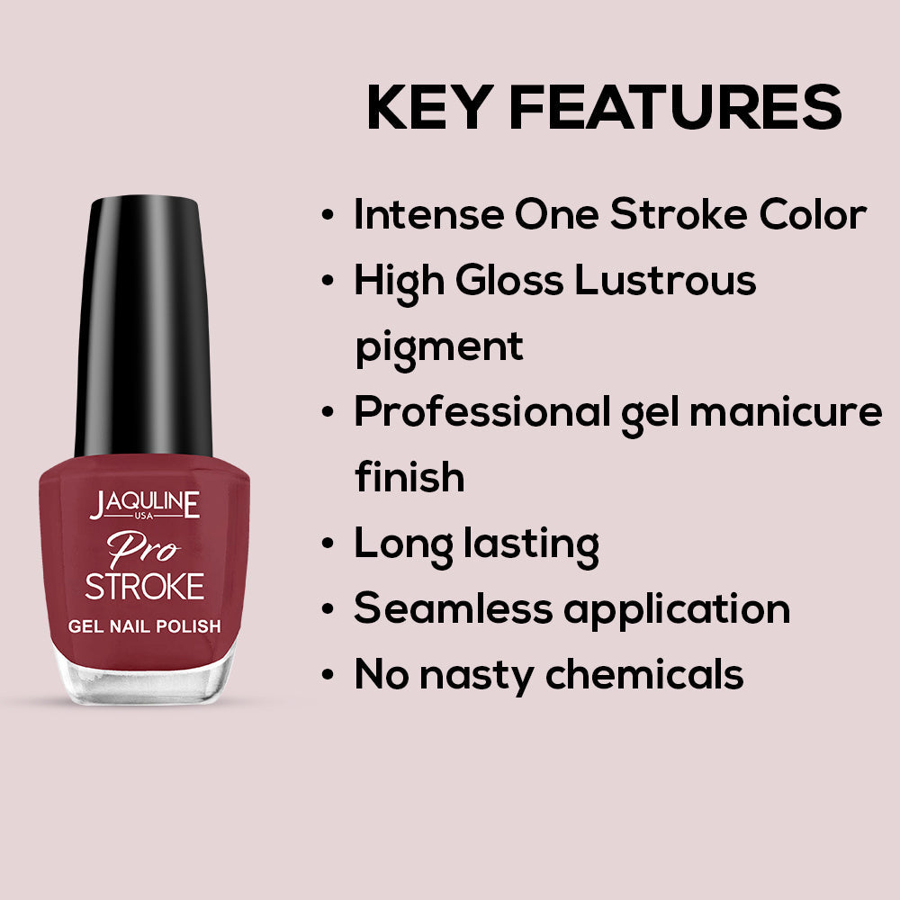 Jaquline USA Pro Stroke Gel Nail Polish 15ml: TalkFlirty01