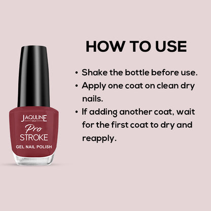 Jaquline USA Pro Stroke Gel Nail Polish 15ml: TalkFlirty01