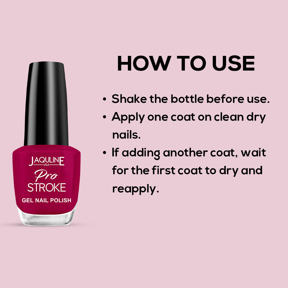 Jaquline USA Pro Stroke Gel Nail Polish: Tempt Me 19 (15 ml)
