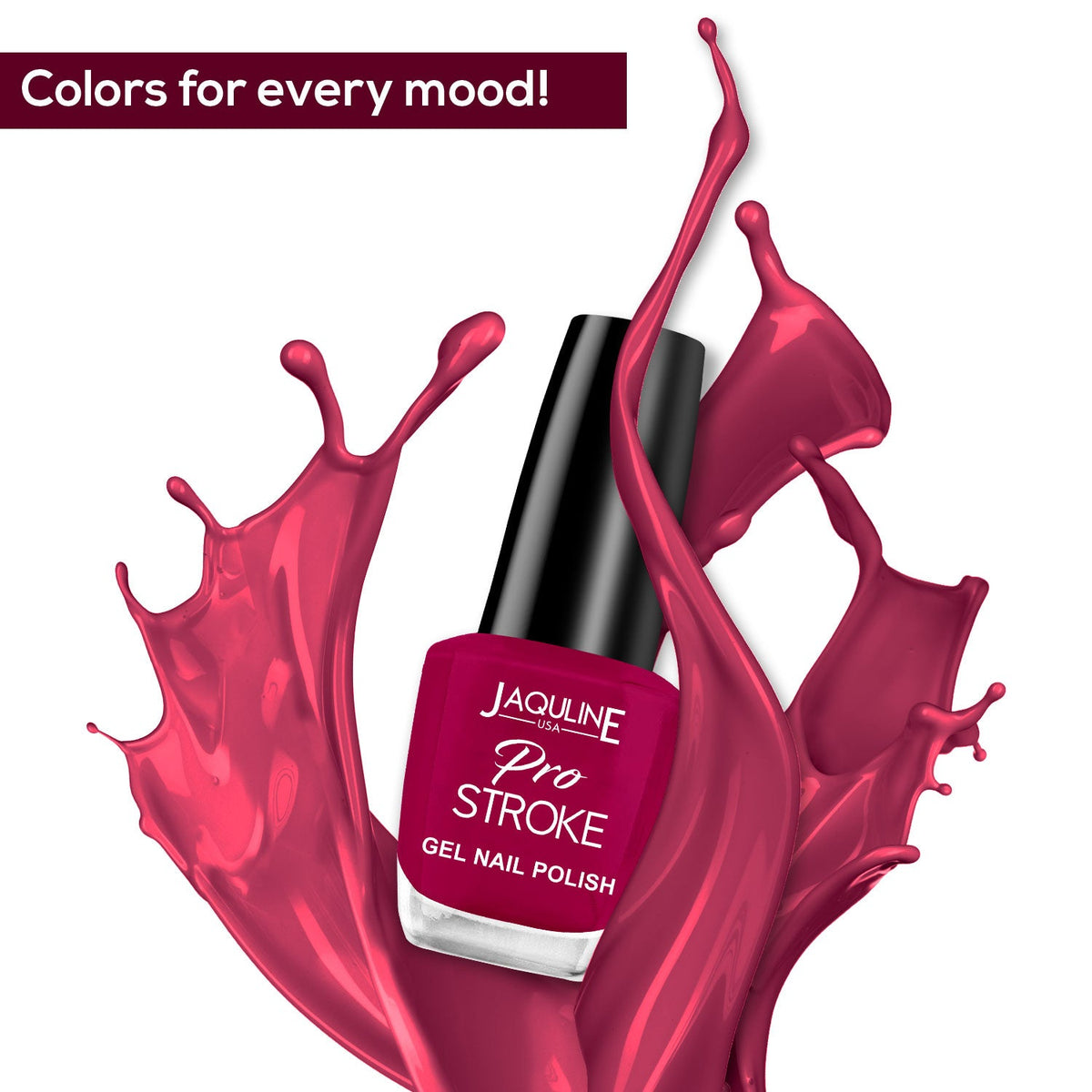 Jaquline USA Pro Stroke Gel Nail Polish: Tempt Me 19 (15 ml)