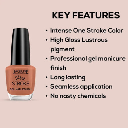 Jaquline USA Pro Stroke Gel Nail Enamel 15ml Soul on Fire 31