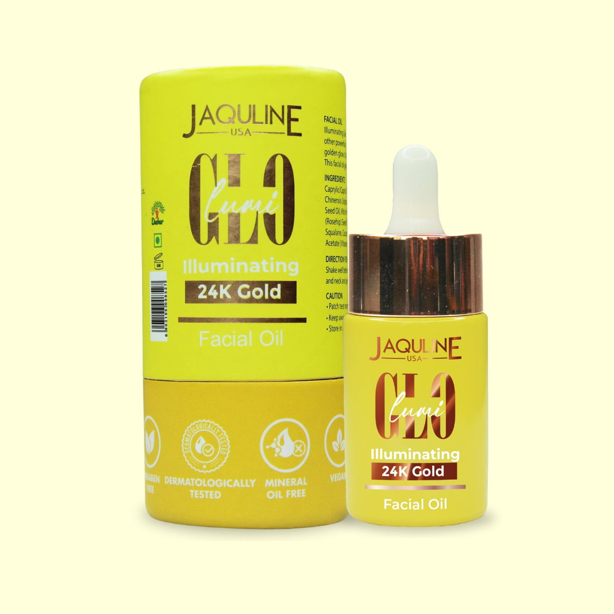Jaquline USA Lumi Glo 24K Illuminating Facial Oil 30ml