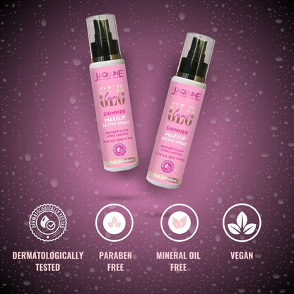 Jaquline USA Lumi Glo Shimmer Makeup Setter Spray Pink Infusion 110ml
