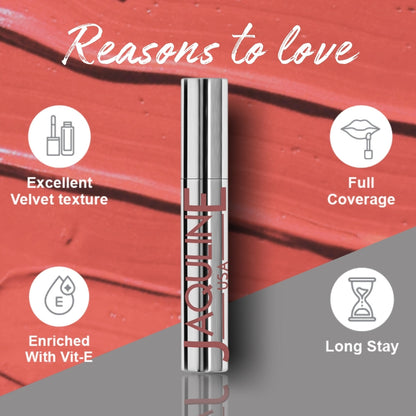 Jaquline USA RIZZ chill Rizz Liquid Lipstick Glossy Matte, Long Lasting Formula-3.5ml