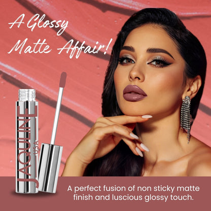 Jaquline USA RIZZ chill Rizz Liquid Lipstick Glossy Matte, Long Lasting Formula-3.5ml