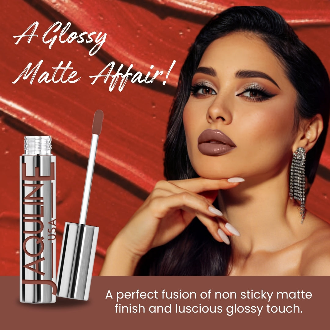 Jaquline USA RIZZ Super Rizz Liquid Lipstick Glossy Matte, Long Lasting Formula-3.5ml