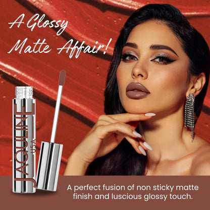 Jaquline USA RIZZ Super Rizz Liquid Lipstick Glossy Matte, Long Lasting Formula-3.5ml