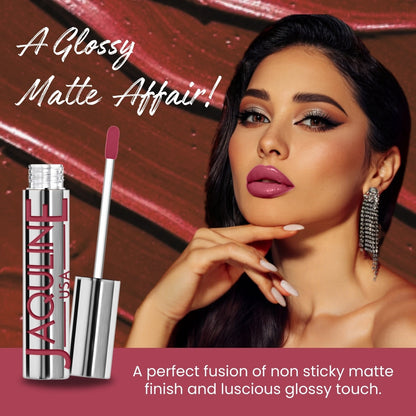 Jaquline USA RIZZ Flirt Rizz Liquid Lipstick Glossy Matte, Long Lasting Formula-3.5ml