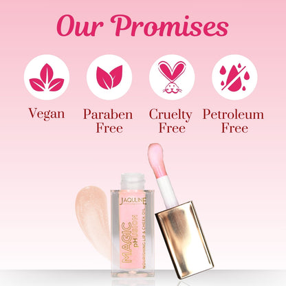 Jaquline USA Magic Phusion lip & Cheek oil, Long Lasting Nourishment Non-Sticky & glossy Heals & Moisturizes Lips Shining Sta