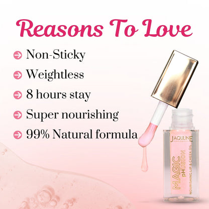 Jaquline USA Magic Phusion lip & Cheek oil, Long Lasting Nourishment Non-Sticky & glossy Heals & Moisturizes Lips Shining Sta