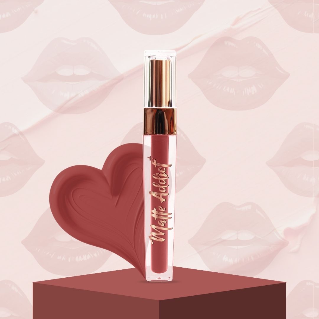Jaquline USA Matte Addict + Liquid Lipstick, 8Hr stay, Lightweight & Transfer proof - Spring Petal 05, 3.5ml