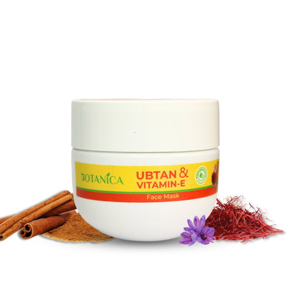 BOTANICA Ubtan & Vitamin-E Glow skin care kit | Facewash Scrub Mask Day Cream Night Cream | Hydrating Brightening Skin care K