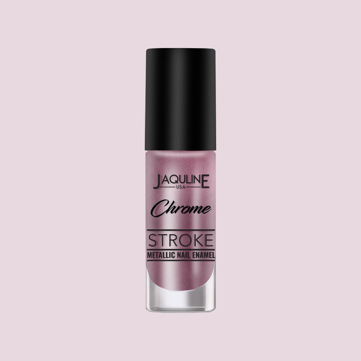 Jaquline USA Chrome Stroke Nail Polish, Intense Metallic Finish, Long Lasting, Intense Shine - Hyper Pink 01