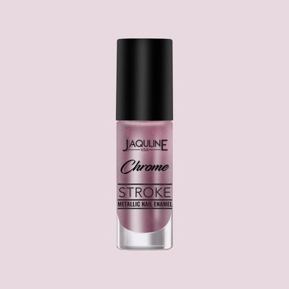 Jaquline USA Chrome Stroke Nail Polish, Intense Metallic Finish, Long Lasting, Intense Shine - Hyper Pink 01
