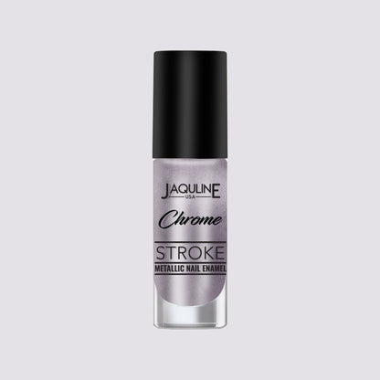 Jaquline USA Chrome Stroke Nail Polish, Intense Metallic Finish, Long Lasting, Intense Shine- Tech Purple 02