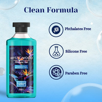 London Notes Shower Gel-250ml Mystic Wood
