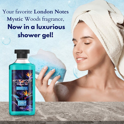 London Notes Shower Gel-250ml Mystic Wood