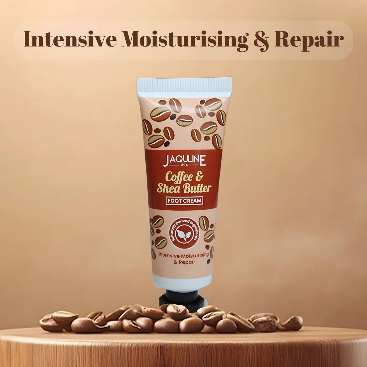 Jaquline USA Coffee & Shea Butter Foot cream- Provides Intensive Moisturization, heals cracked heels, makes feet soft & suppl