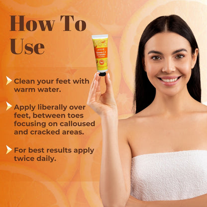 Jaquline USA Vit-C & Ceramides Foot Cream-Provides Intensive Moisturization, heals cracked heels, makes feet soft & supple-30