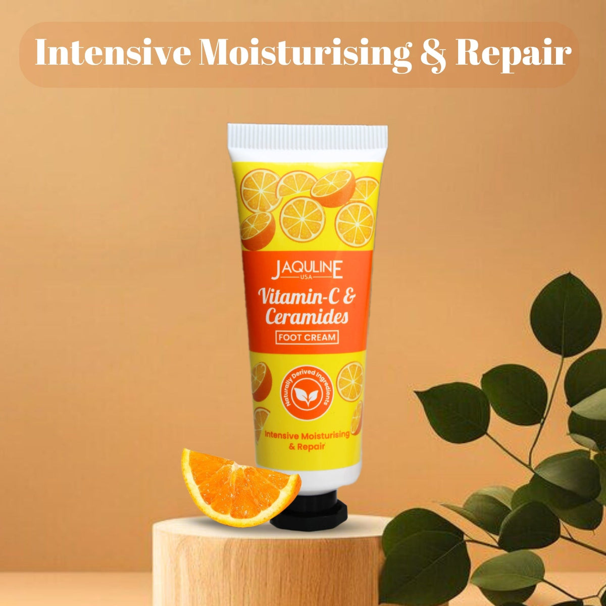 Jaquline USA Vit-C & Ceramides Foot Cream-Provides Intensive Moisturization, heals cracked heels, makes feet soft & supple-30