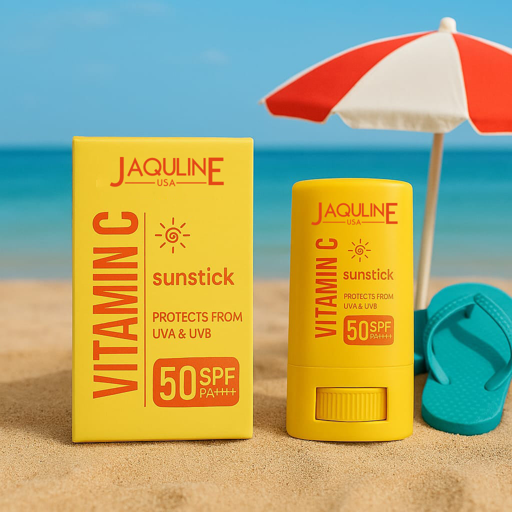 Jaquline USA Vitamin C Sunstick 20G |SPF 50 & PA++++| with non-greasy