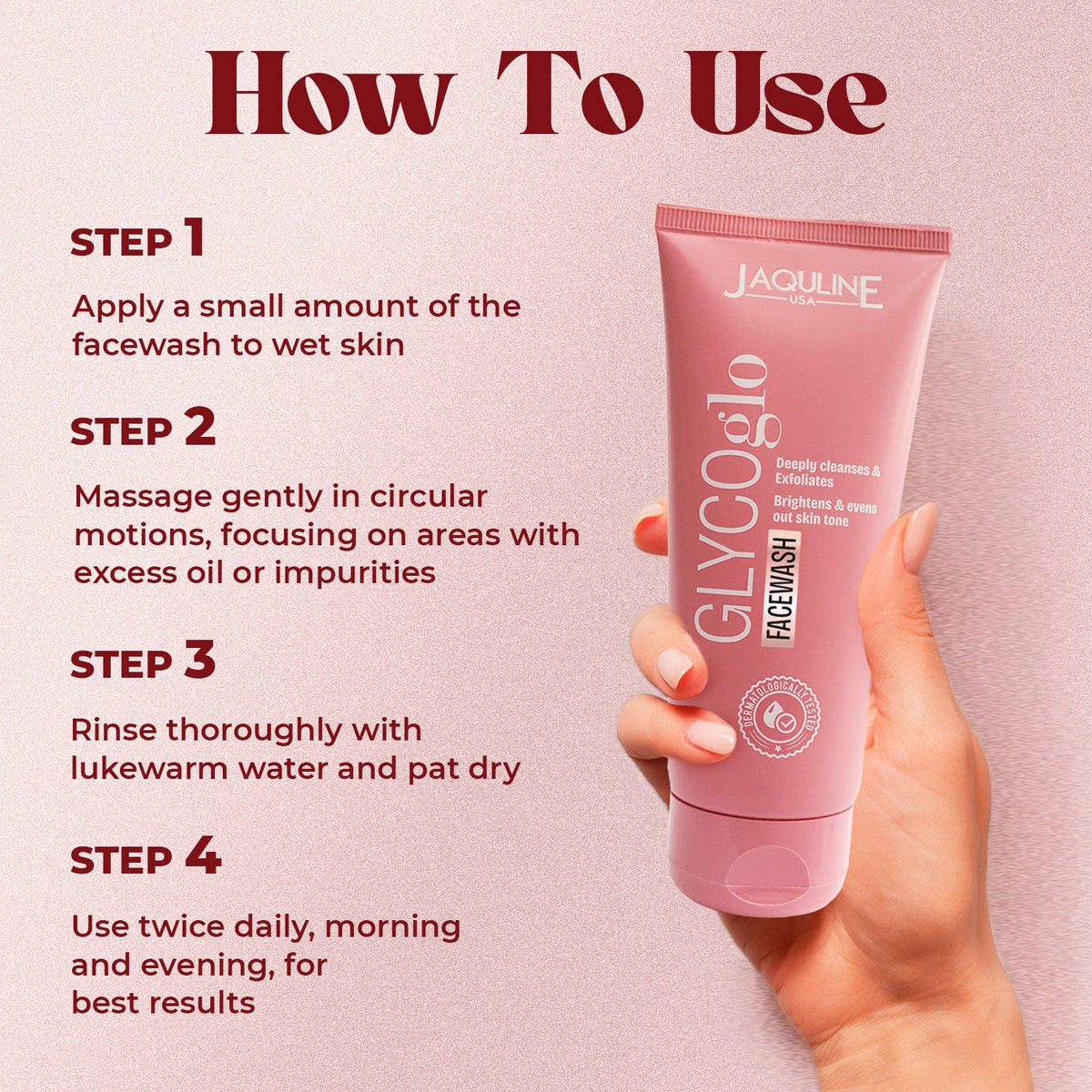 Jaquline USA Glycoglo Facewash 100ml