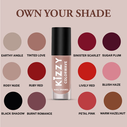 Jaquline USA Kizzy Color wave- Rich Pigmentation, Long-Lasting Wear, Smooth & glossy finish-Tinted Love 02