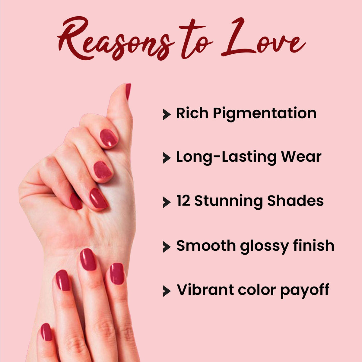 Jaquline USA Kizzy Color wave-Rich Pigmentation, Long-Lasting Wear, Smooth & glossy finish-Ruby Red 04