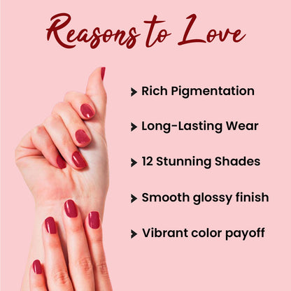 Jaquline USA Kizzy Color wave-Rich Pigmentation, Long-Lasting Wear, Smooth & glossy finish-Ruby Red 04