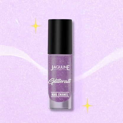 Jaquline USA Glitterati Nail Enamel, High- Impact glitter, Shimmery effect, multi-dimensional shine, Galaxy Glow 03