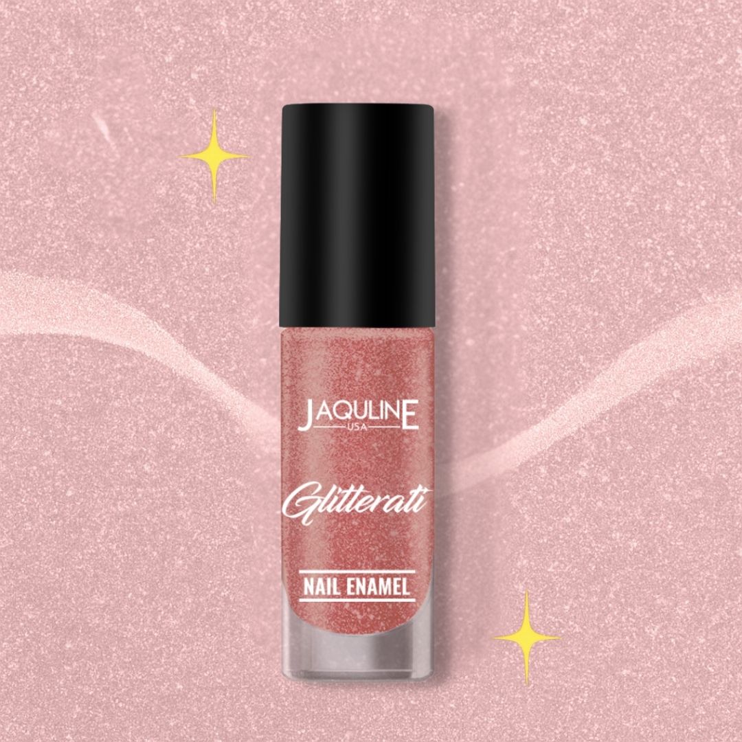 Jaquline USA Glitterati Nail Enamel, High- Impact glitter, Shimmery effect, multi-dimensional shine, Solar Flare 05