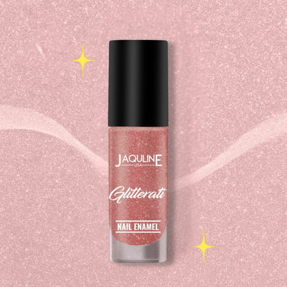 Jaquline USA Glitterati Nail Enamel, High- Impact glitter, Shimmery effect, multi-dimensional shine, Solar Flare 05