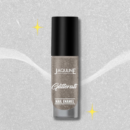 Jaquline USA Glitterati Nail Enamel, High- Impact glitter, Shimmery effect, multi-dimensional shine, Cosmic Cloud 06