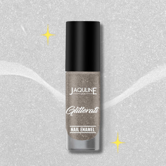 Jaquline USA Glitterati Nail Enamel, High- Impact glitter, Shimmery effect, multi-dimensional shine, Cosmic Cloud 06